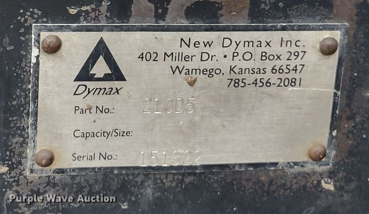 image for item MD9307 Dymax 210D5  skid steer grapple bucket