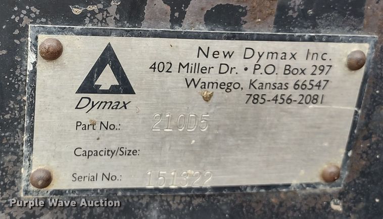 image for item MD9307 Dymax 210D5  skid steer grapple bucket