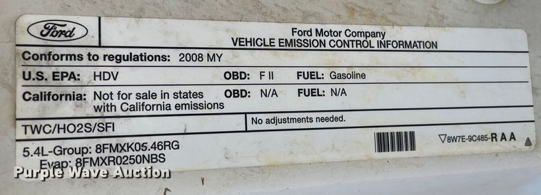 image for item MI9781 2008 Ford F250 Super Duty  bale bed pickup truck