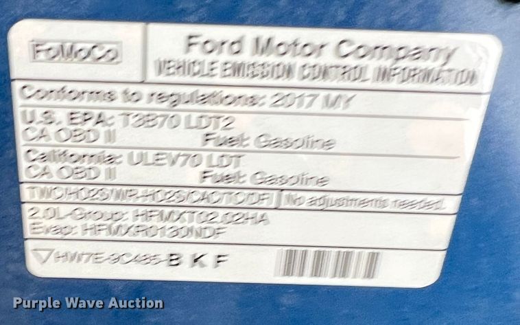 image for item MM9083 2017 Ford Escape SE  SUV
