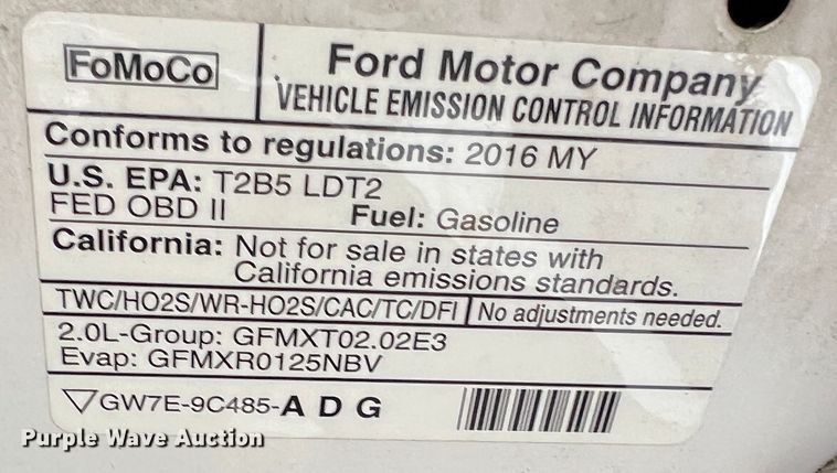 image for item MM9084 2016 Ford Escape SE  SUV