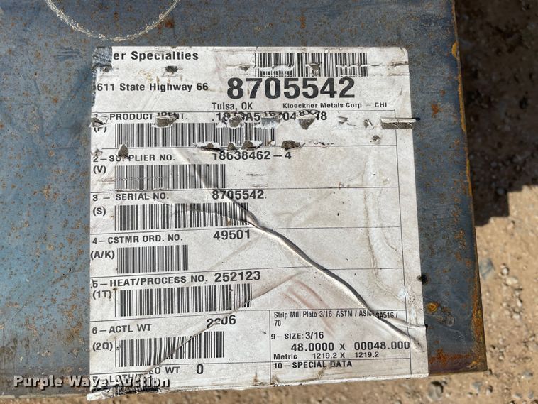 image for item MM9289 (33) steel plates