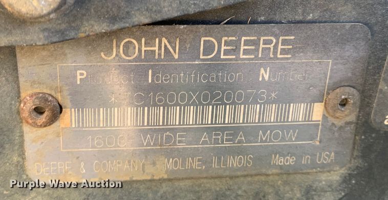 image for item MM9725 John Deere 1600  lawn mower