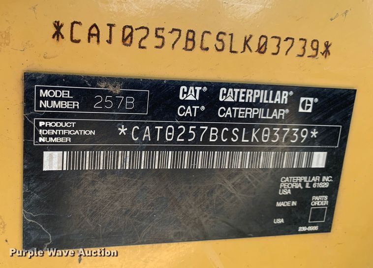 image for item MM9732 2005 Caterpillar 257B  tracked skid steer loader