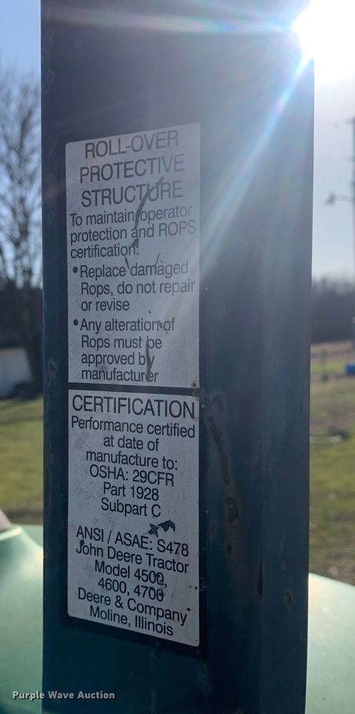 image for item MM9738 John Deere 4700  MFWD tractor