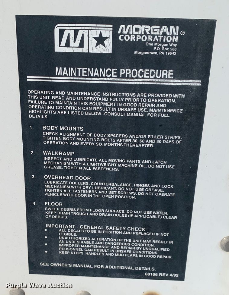 image for item MM9750 Morgan CVSD09722096  box bed