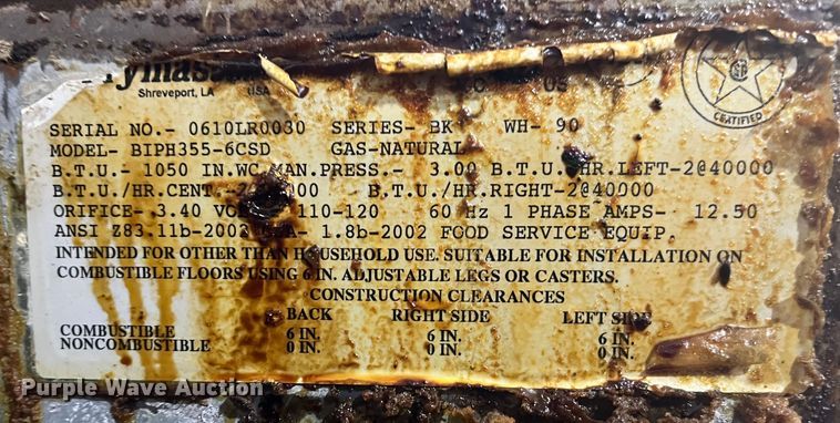 image for item MW9517 Frymaster BIPH355-6CSD  deep fryer