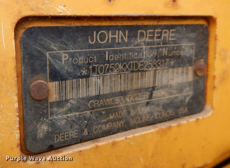 image for item AF9273 2014 John Deere 750K LGP  dozer