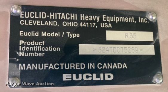 image for item DJ6153 1995 Euclid R35  haul truck