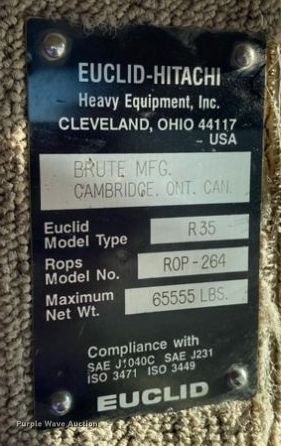 image for item DJ6153 1995 Euclid R35  haul truck