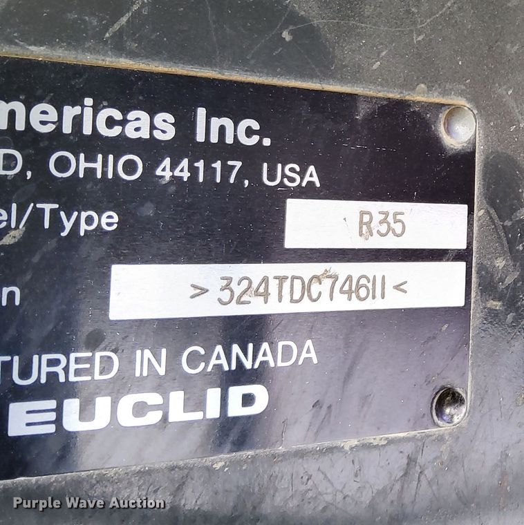 image for item DJ6155 1992 Euclid R35  haul truck