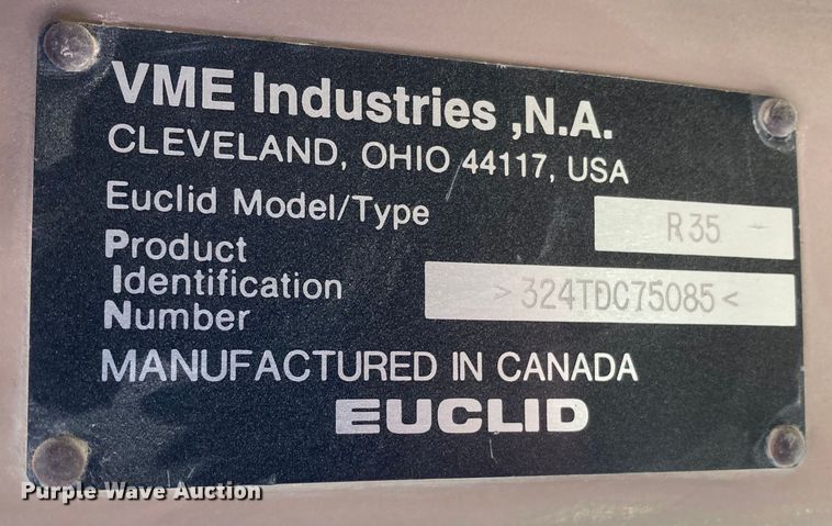 image for item DJ6157 1994 Euclid R35  haul truck