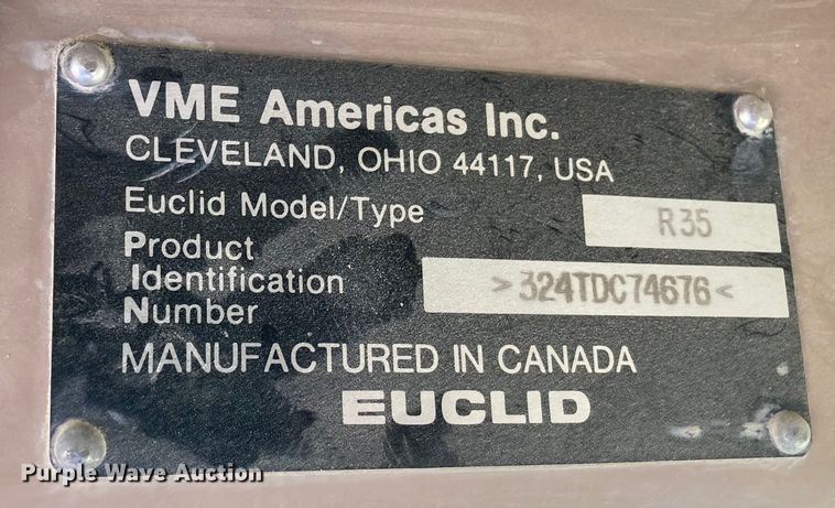 image for item DJ6160 1992 Euclid R35  haul truck