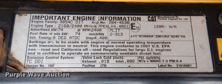 image for item DK5144 2007 Caterpillar TL943  telehandler