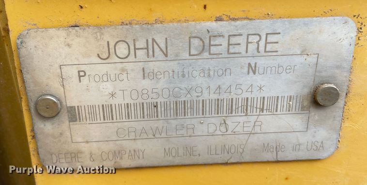 image for item DN4549 2003 John Deere 850C Series II LT  dozer
