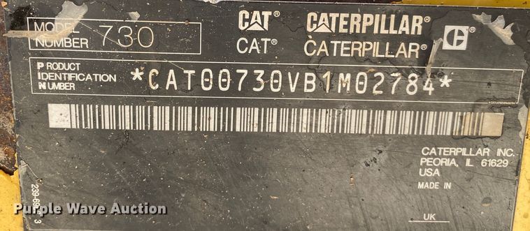 image for item DN8189 2010 Caterpillar 730  haul truck