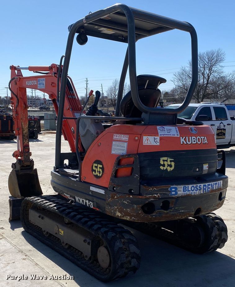 image for item DN8193 2016 Kubota KX71-3S  mini excavator