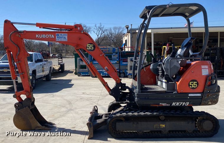 image for item DN8193 2016 Kubota KX71-3S  mini excavator