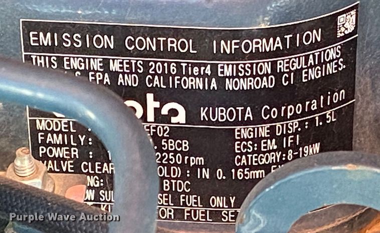 image for item DN8193 2016 Kubota KX71-3S  mini excavator