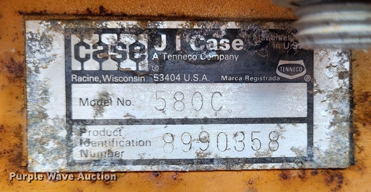 image for item DO3571 1979 Case 580C  backhoe
