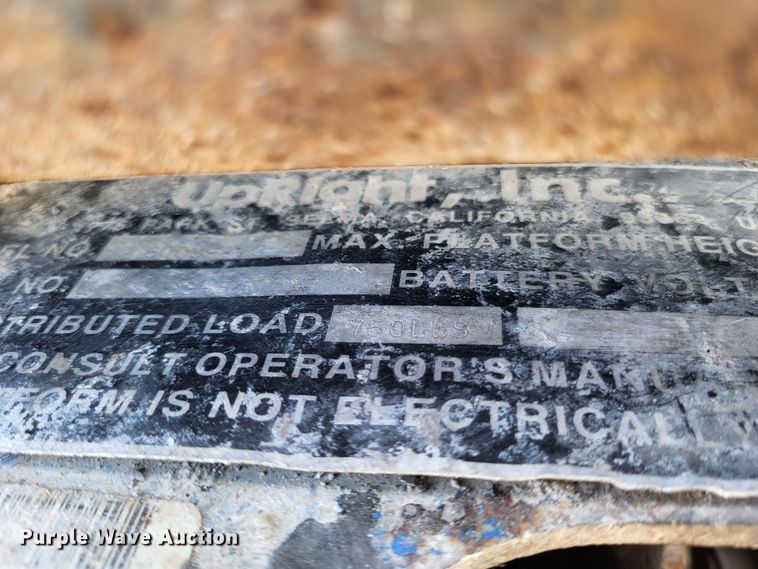 image for item DO3584 Up Right 66000-000  scissor lift