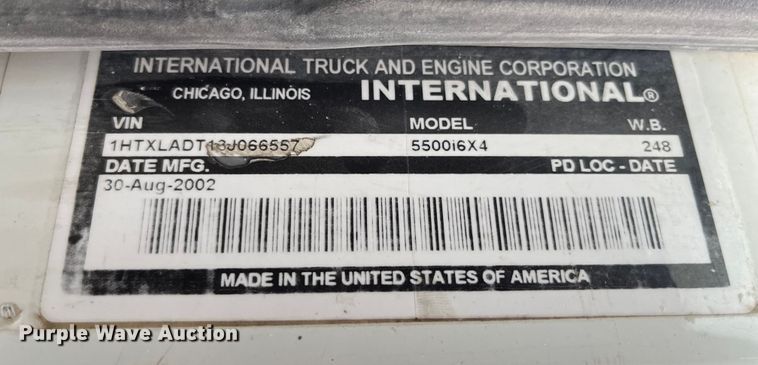 image for item DP0467 2003 International 5500i  ready mix truck