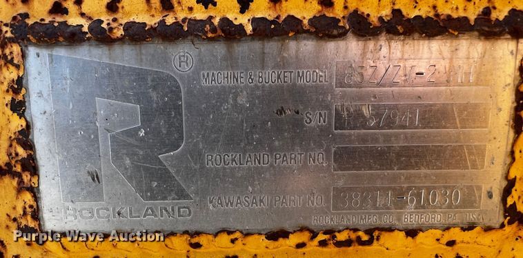 image for item DQ1973 2008 Kawasaki 85ZV-2  wheel loader