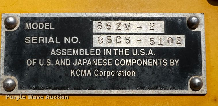 image for item DQ1973 2008 Kawasaki 85ZV-2  wheel loader