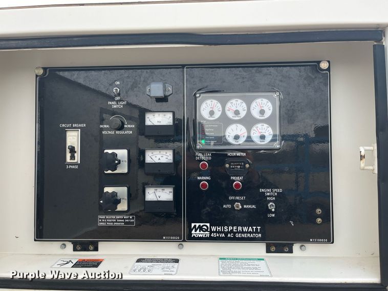 image for item DQ4091 2014 Multiquip Whisperwatt DCA-45SSIU4F  generator