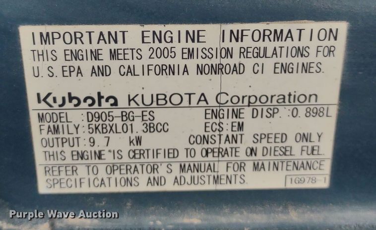 image for item DR8196 2005 Baldor Powerlite  light plant