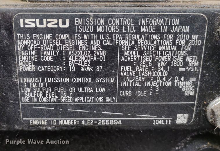 image for item DR8197 Wacker Neuson G25  generator