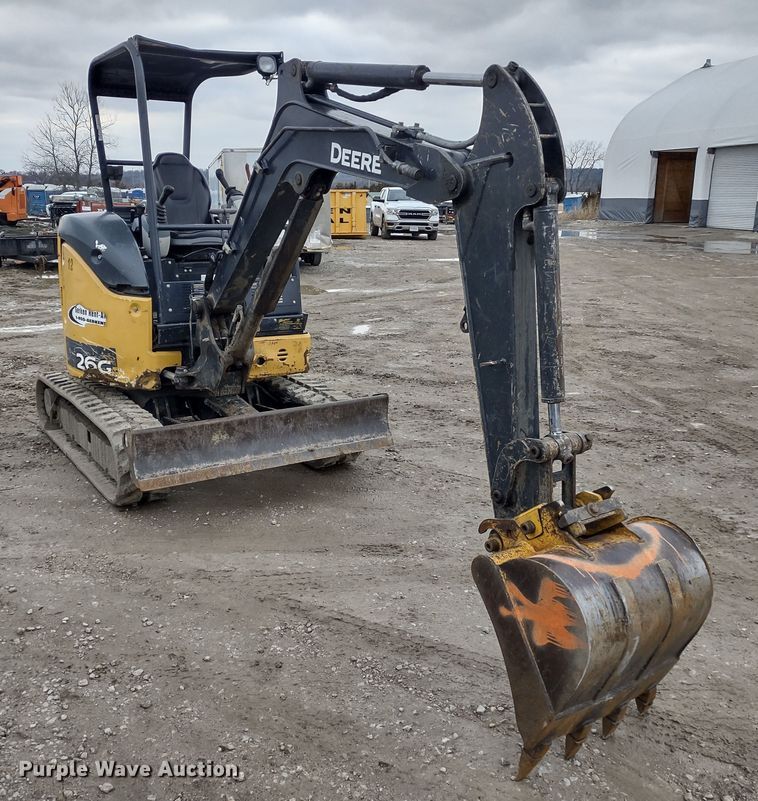 image for item DR8207 2016 John Deere 26G  mini excavator