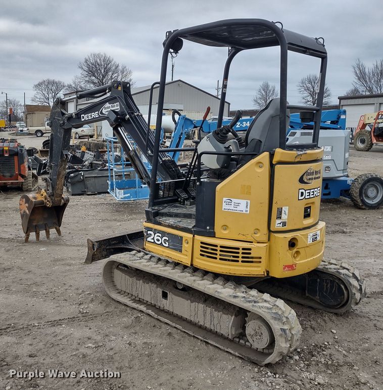 image for item DR8207 2016 John Deere 26G  mini excavator