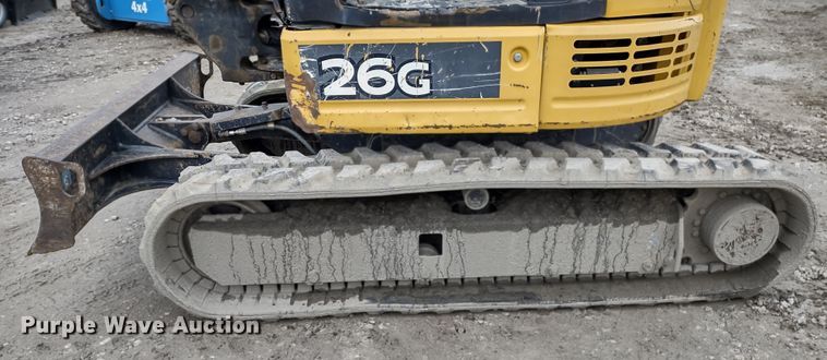 image for item DR8207 2016 John Deere 26G  mini excavator