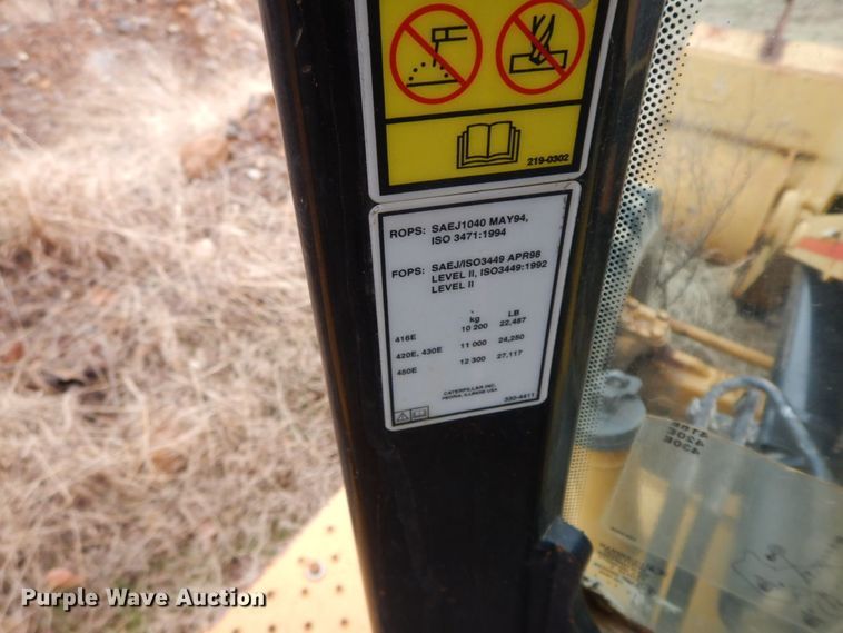 image for item HG9345 2009 Caterpillar 420E  backhoe