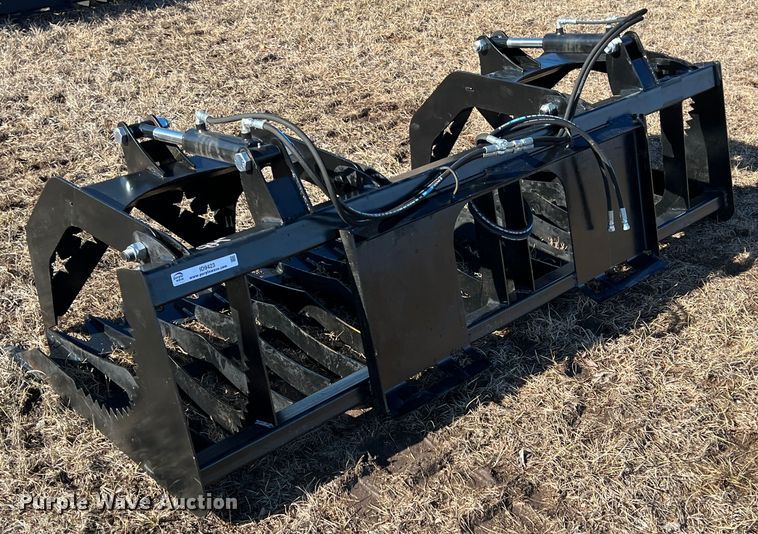 image for item ID9423 84" W skid steer grapple bucket