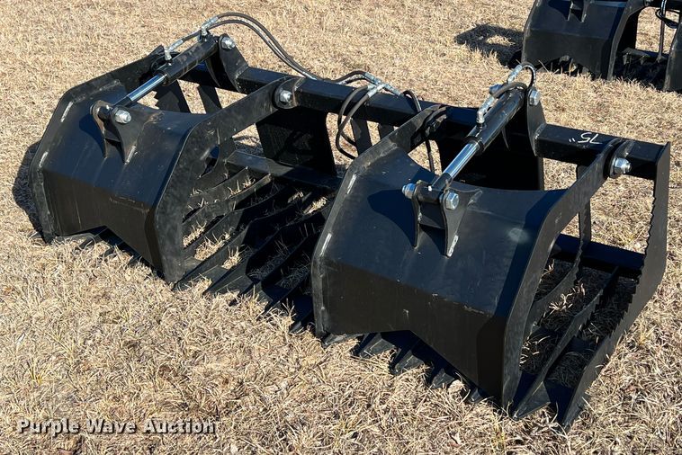 image for item ID9426 75" W skid steer grapple bucket