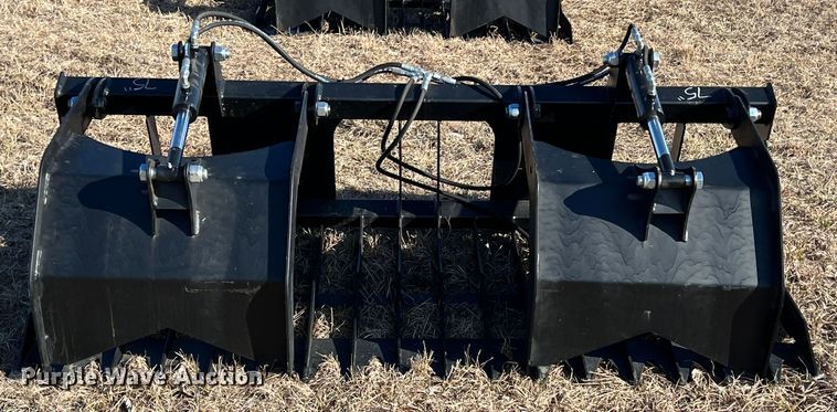 image for item ID9426 75" W skid steer grapple bucket