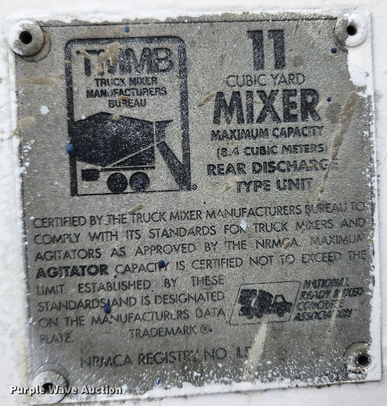 image for item JB9602 2000 Sterling L9500  ready mix truck