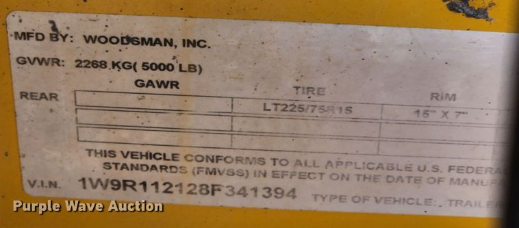 image for item JB9665 2008 Woodsman 730  wood chipper