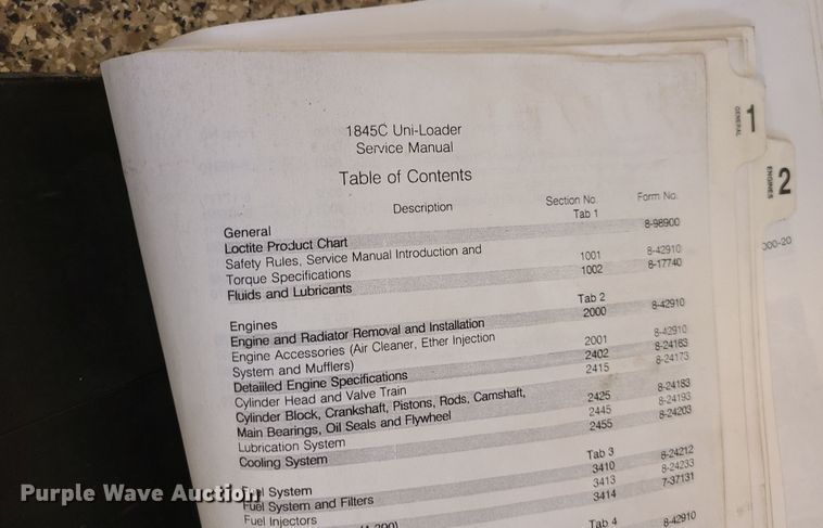 image for item JG9461 Service manuals