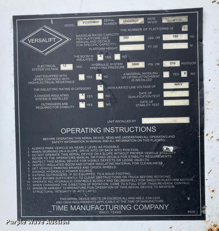 image for item JW9159 2006 Ford F750 Super Duty  bucket truck