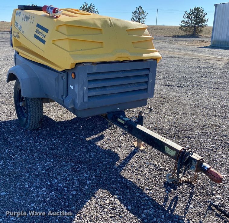 image for item JW9179 2010 Atlas Copco XAS185JD  air compressor