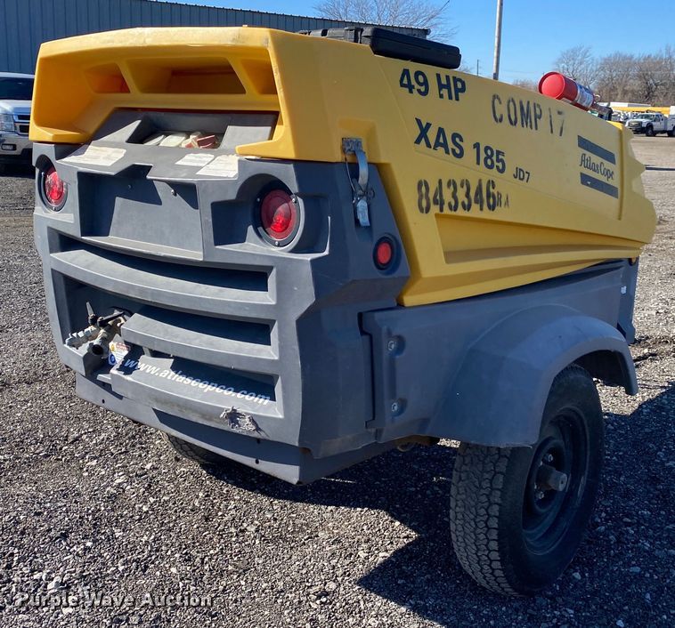 image for item JW9179 2010 Atlas Copco XAS185JD  air compressor