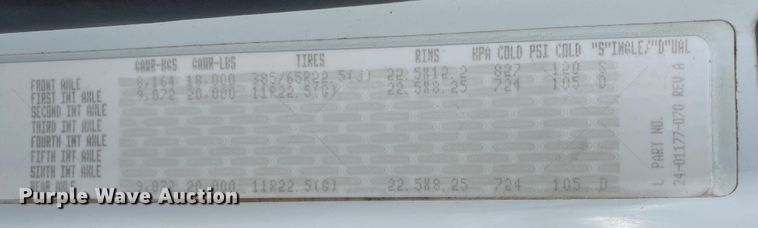 image for item JW9268 2013 Freightliner 114SD  fuel / lube truck