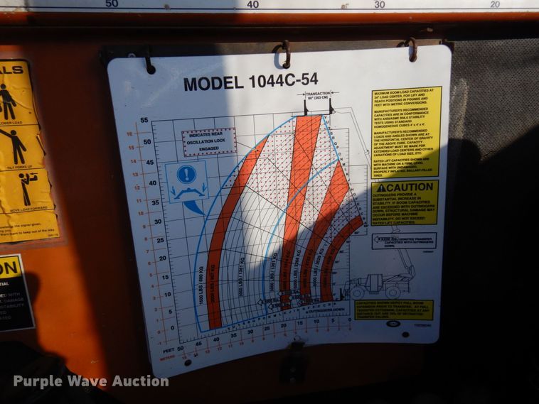 image for item KU9743 2002 Lull 1044C-54  telehandler