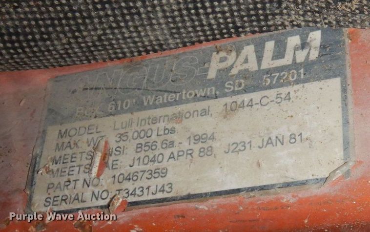 image for item KU9743 2002 Lull 1044C-54  telehandler