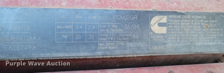 image for item LG9508 2005 International 9400i  dump truck with trailer