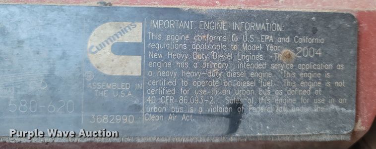 image for item LG9508 2005 International 9400i  dump truck with trailer