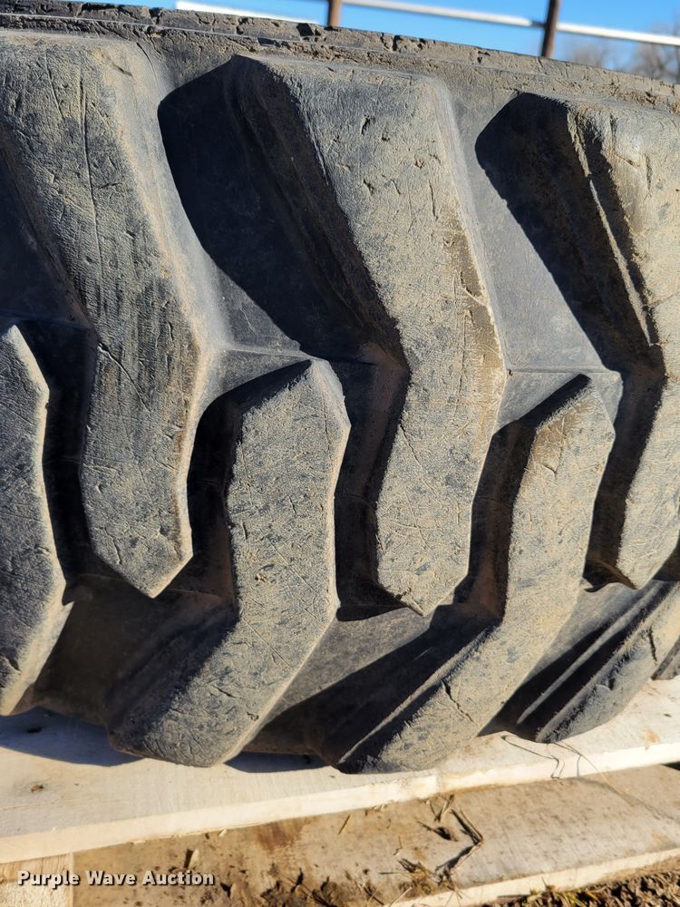 image for item MC9537 (4) 33x15.5-16.5 skid steer tires and wheels